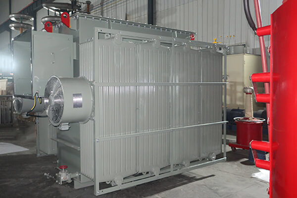 oil immersed transformer with fans