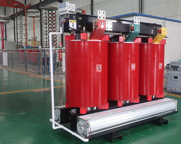 dry type transformer with fans