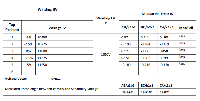 voltage ratio test