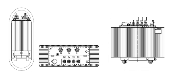liquid immersed transformer drawing