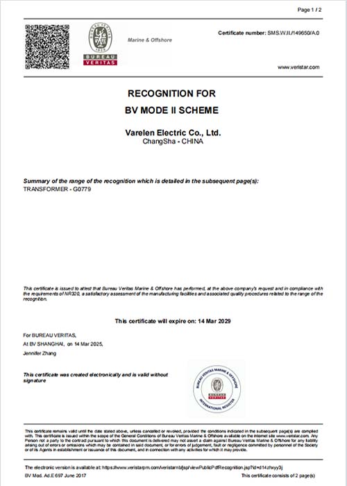BV  certification