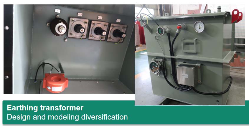 Earthing transformer Design and modeling diversification