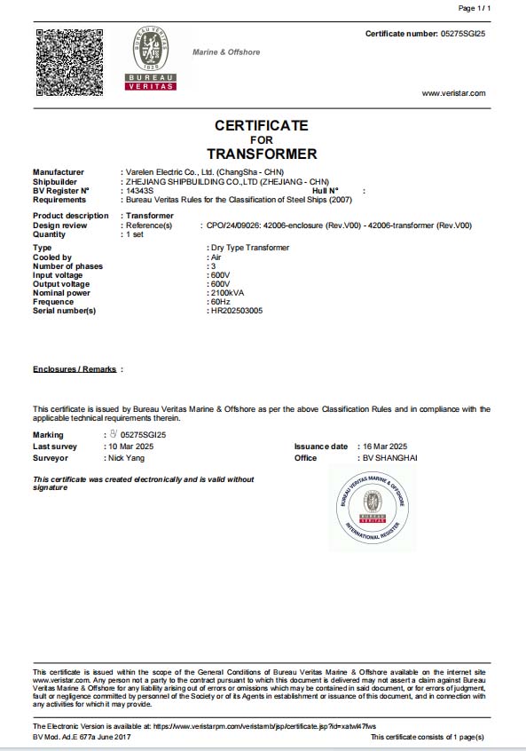 Cumplir con Bureau Veritas para operaciones marinas en alta mar