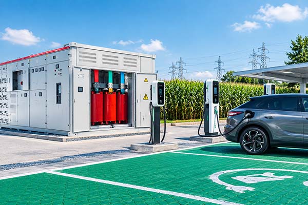 Dry-type transformers for charging stations